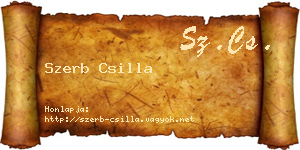 Szerb Csilla névjegykártya